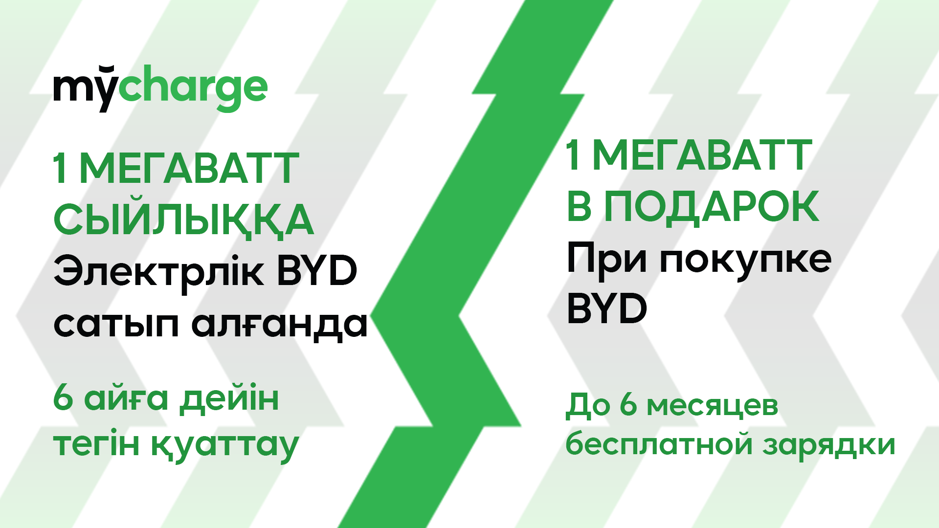 1 Мегаватт в подарок при покупке нового BYD
